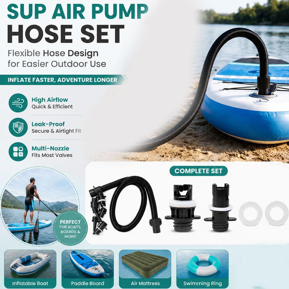 Air Hose Kit with 7 Nozzles El - Fishing Boat Paddle review and price
